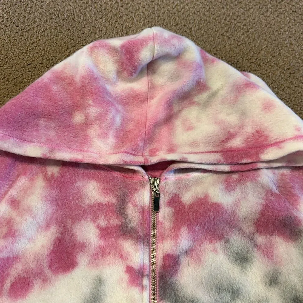 T2Love Women’s Grey & Purple Tie Dye Soft Matching Joggers & Sweatshirt Set